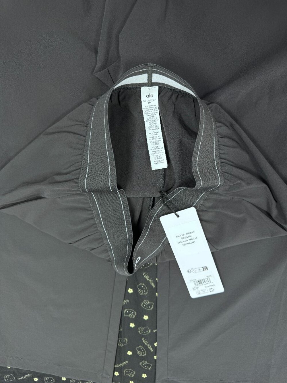 NWT Alo Yoga Suit Up Trouser Anthracite 🖋️ Tailored Wide Leg Pants (Regular) - Picture 6 of 9